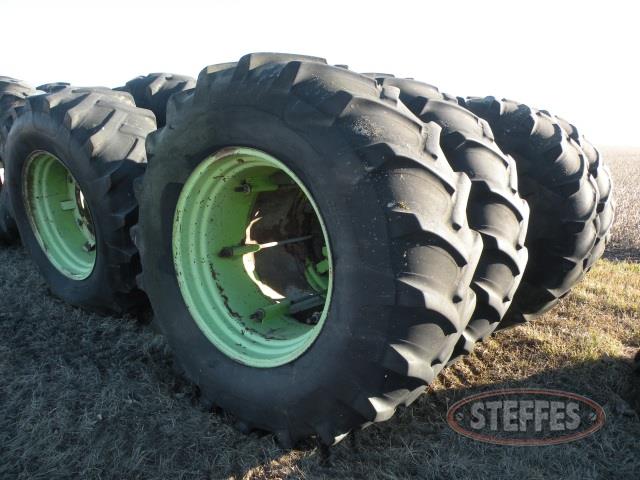 (8) 23.1-34 tires & rims from Steiger tractor